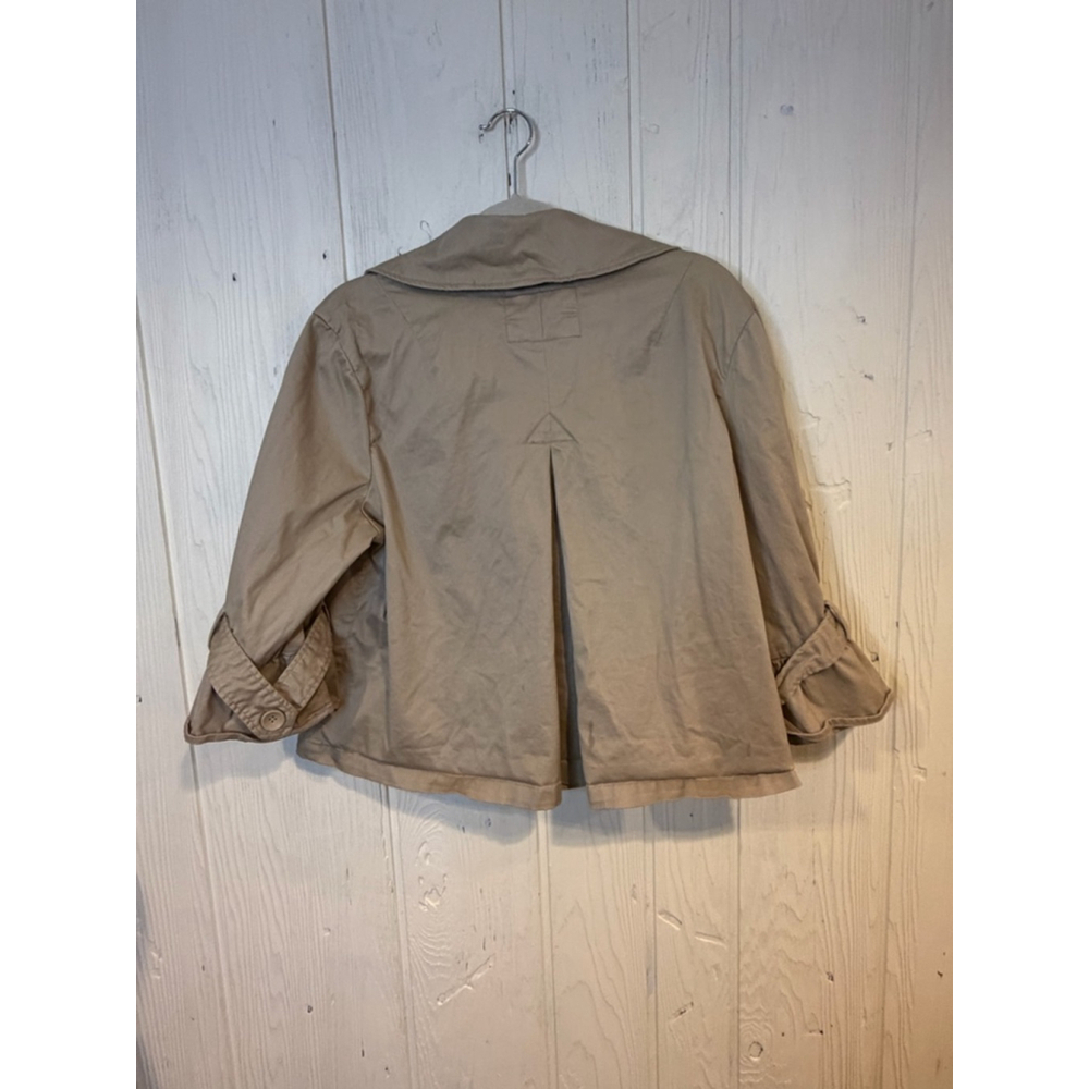 TLA Beige Double Breasted Cropped Jacket Women XL - Picture 5 of 6